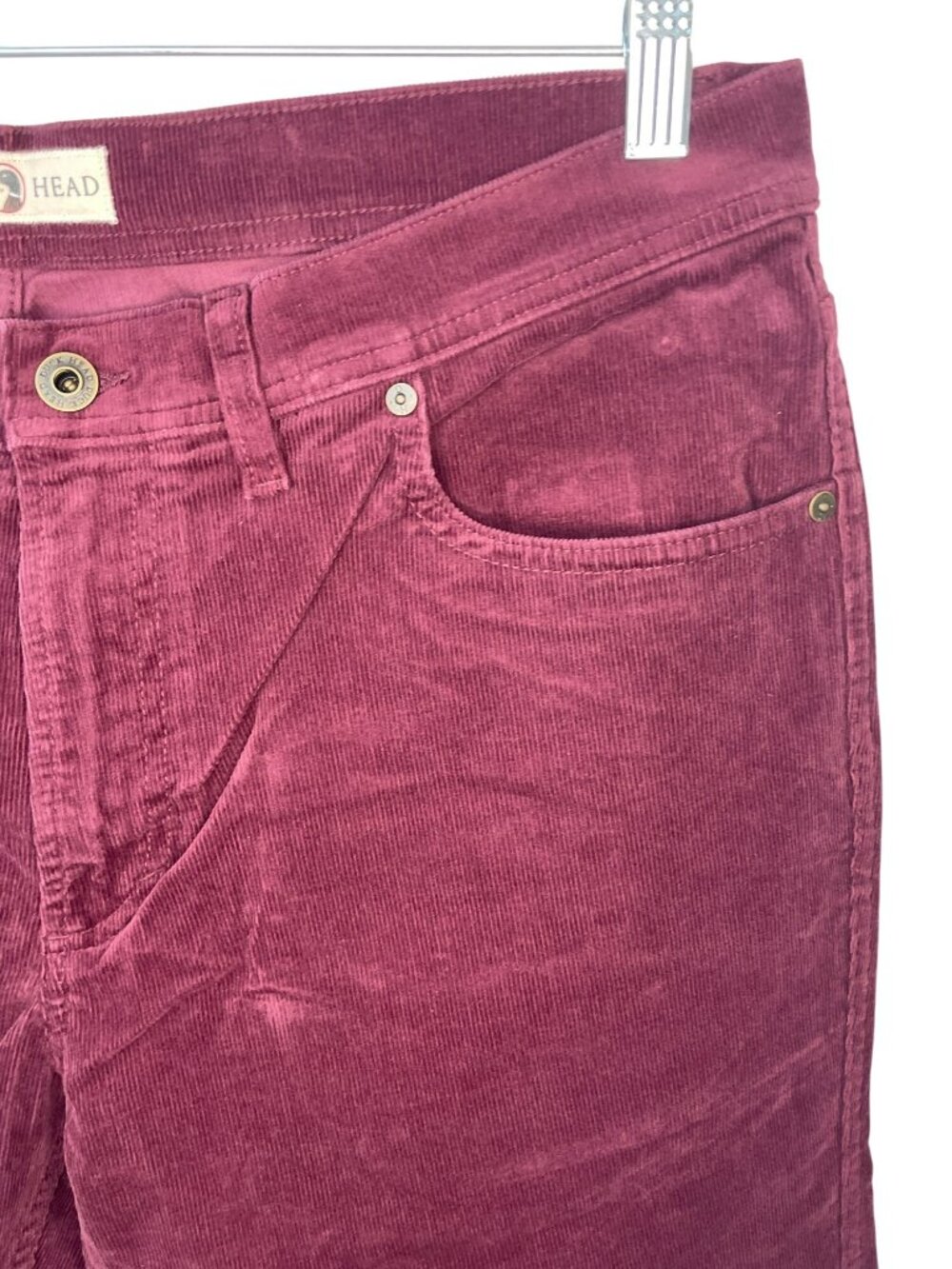 Duck Head Corduroy Pants Fig Men's Sz 36x30 Classic Fit Burgundy MSRP$128 NWT - Picture 4 of 13